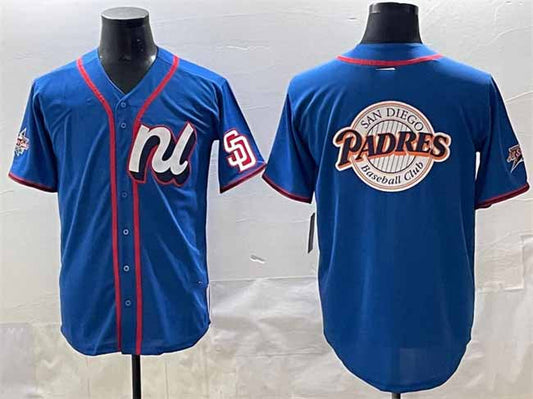 San Diego Padres National League Team Big Logo Blue 2025 All-Star Edition Limited Stitched Baseball Jersey