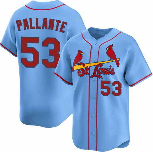 St. Louis Cardinals #53 Andre Pallante Royal Home Limited Stitched Baseball Jersey