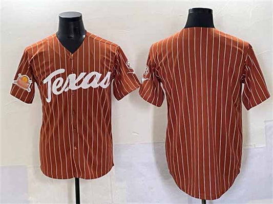 T.Longhorns Blank Orange Pinstripe 2025 Softball National Champions Stitched American College Jerseys