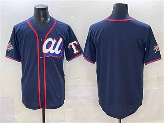 Texas Rangers American League Blank Navy 2025 All-Star Edition Limited Stitched Baseball Jersey