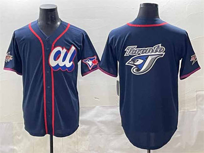 Toronto Blue Jays American League Team Big Logo Navy 2025 All-Star Edition Limited Stitched Baseball Jersey