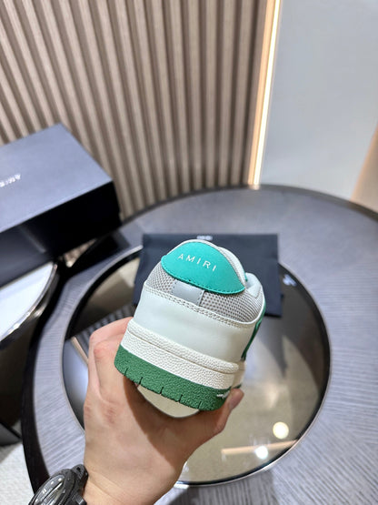 Amiri Leather Low-Top Fashion Sneakers - Casual Sports Shoes