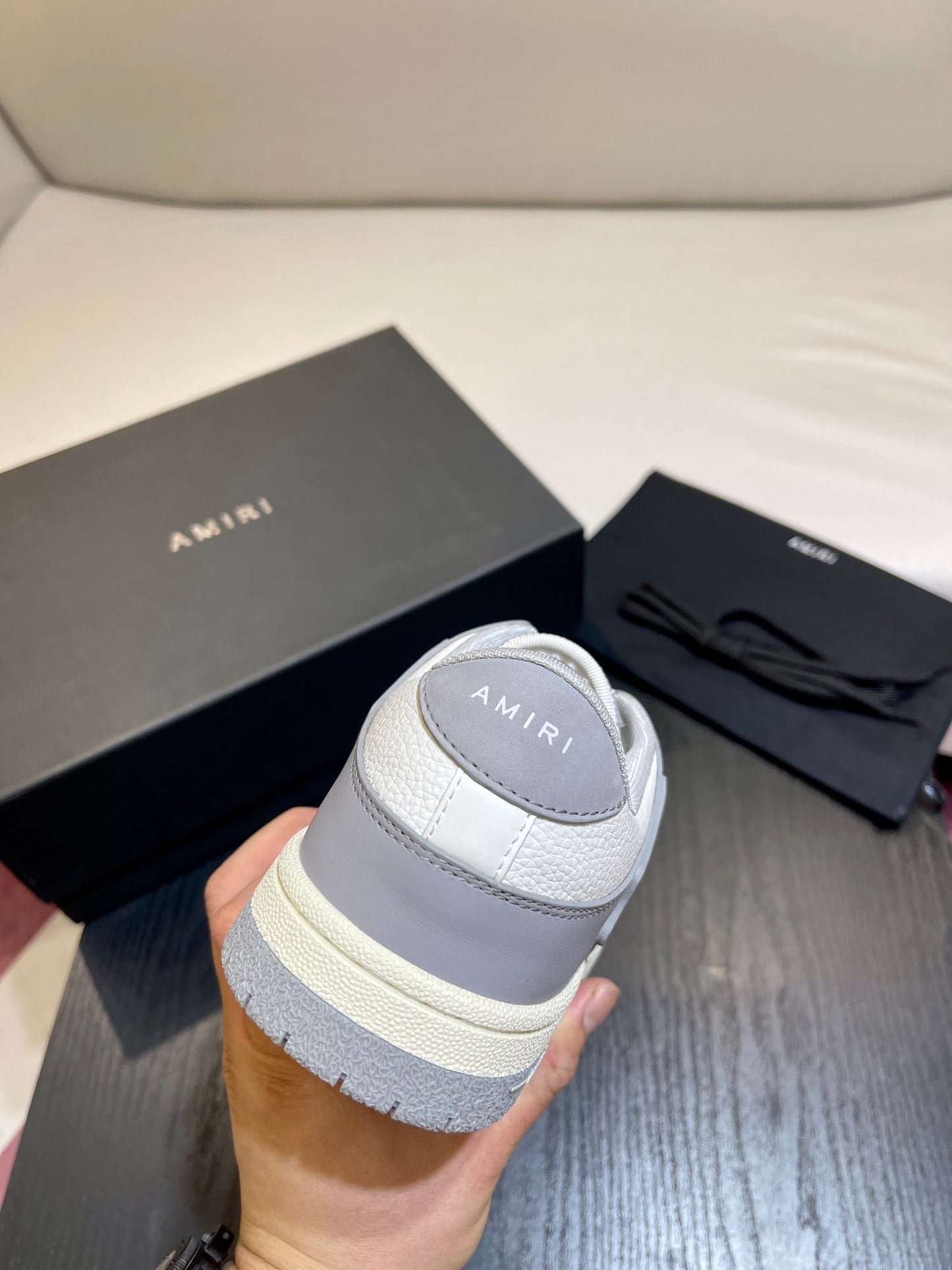 Amiri Leather Low-Top Fashion Sneakers - Casual Sports Shoes