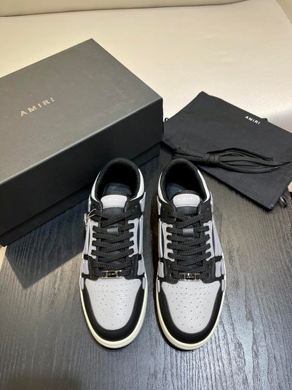 Amiri Leather Low-Top Fashion Sneakers - Casual Sports Shoes