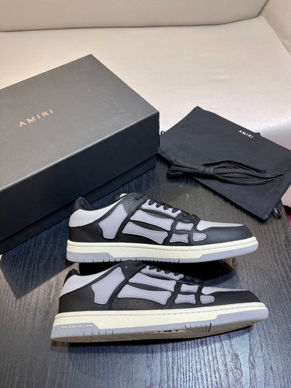 Amiri Leather Low-Top Fashion Sneakers - Casual Sports Shoes